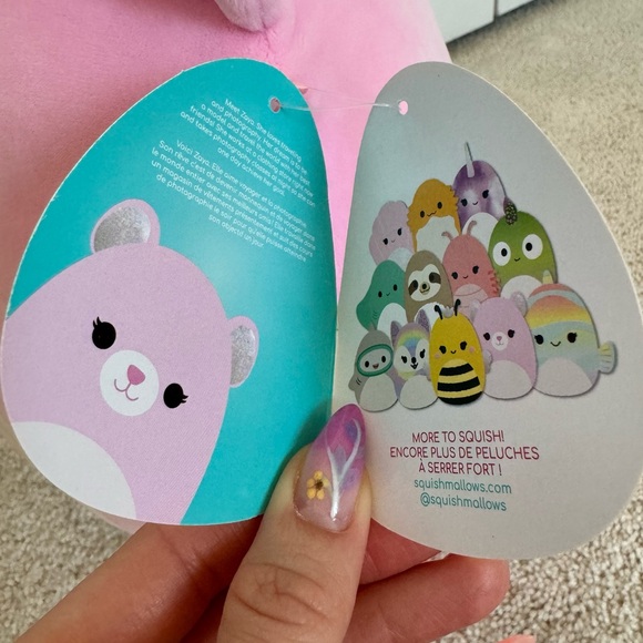 12” Zaya Pink Bear Squishmallows Squish Date 7/19/2021 - Picture 4 of 9